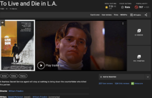 to live and die in la willem defoe closeup with movie poster in inset