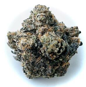 detailed image of star shaped bud of blue blockerz strain